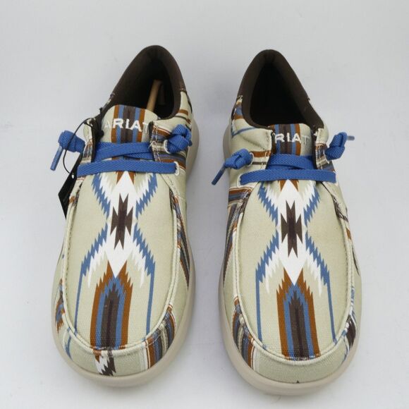 Ariat Men\'s US 9.5 EE Hilo Chimayo Arroyo Tan Southwestern Casual Slip-On Shoes main image 7